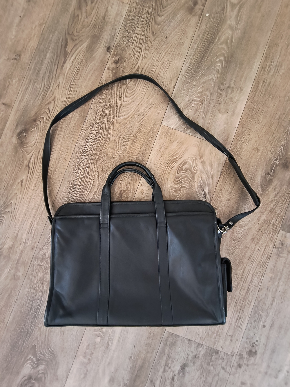 Wilson Black Leather Briefcase